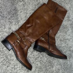 Aldo brown riding boots size 37.5