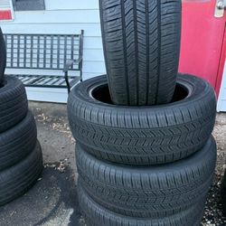 Beautiful set of tires with size 215 55 17 