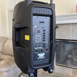 Bluetooth Speaker With Mic / 15” Woofer 