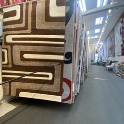 5x7 Area Rugs Carpet Rugs Modern Design Thick Colors Brown Beige