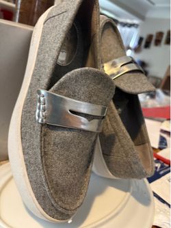 Michael Kors SZ 10 Women’s Shoes Low Platform Gray: Little Heavy  MK Logo Or-Owned