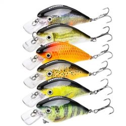 Bass Crankbaits 6-pack Lot 
