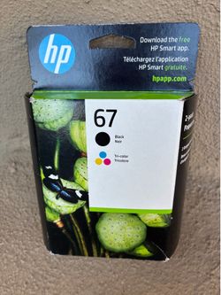 HP 67 2-Pack (black and color) Ink Cartridges, NEW - May 2027 expiration date