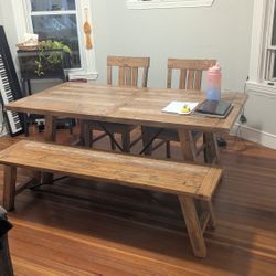 Table + Bench + Chairs