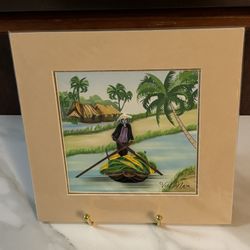 Beautiful Handmade Vietnamese Quilling Art Picture.
