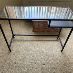 Black Glass Desk