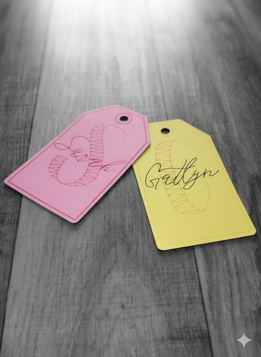 Custom gift tags