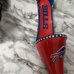 Buffalo Bills Jeweled Heel Wine Holder 