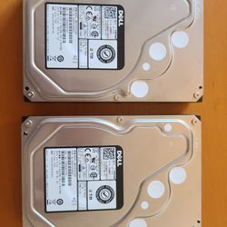 TOSHIBA/DELL  4TB 2X2 TB HDD 7.2K RPM 12GB/s SAS HARD DISK DRIVE 