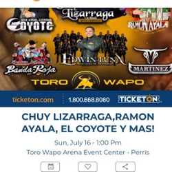 Toro Wapo Tickets