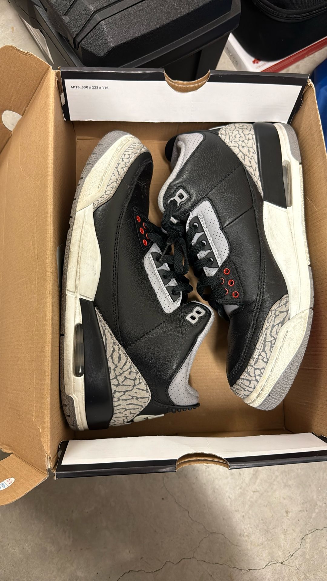 Size 9.5 - Air Jordan 3 Retro OG Black Cement