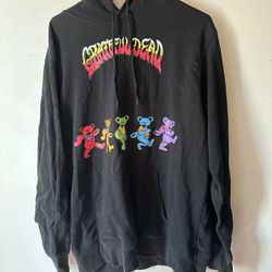 The Grateful Dead Dancing Bears Dead Head Pullover Sweatshirt Hoodie XL