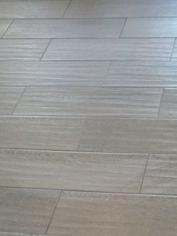 Ceramic tile flooring color light gray