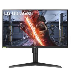 Lg 27Gl83A B 27 Inch Ultragear Qhd Ips 1Ms Nvidia G Sync Compatible Gaming Monitor, Black