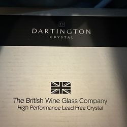 Dartington Crystal Wine Glasses (4) - (New!)