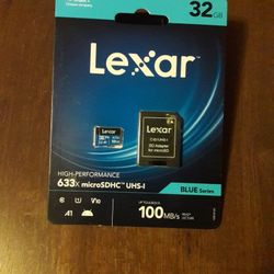 New LEXAR 32 GB Memory Card  $15