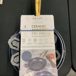 Brooklyn Steel Co. Nonstick Kitchenware 8" and 10' Fry Pans, 2 Piece Cookware Set