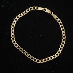 18k Flat Cuban Bracelet 