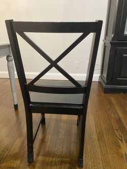 Black Wooden chairs- $20 Each