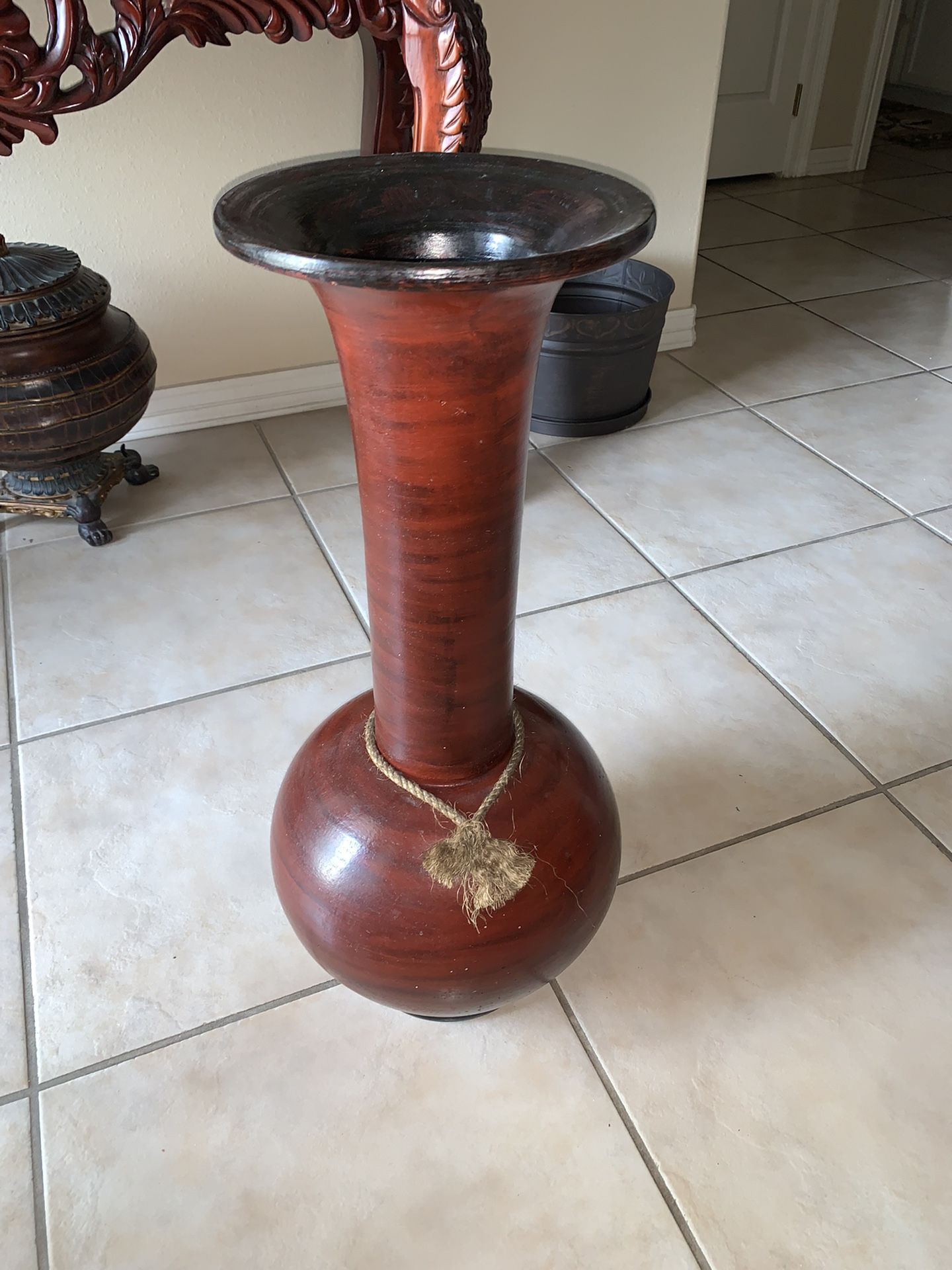 Truly Beautiful ceramic planter Or Pot 27” Tall