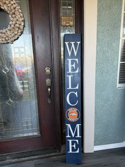 Denver Broncos Welcome Sign
