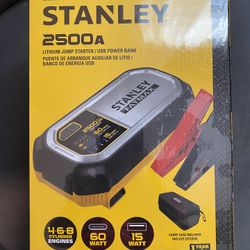 Stanley 2500A Lithium Jump Starter & Power Bank