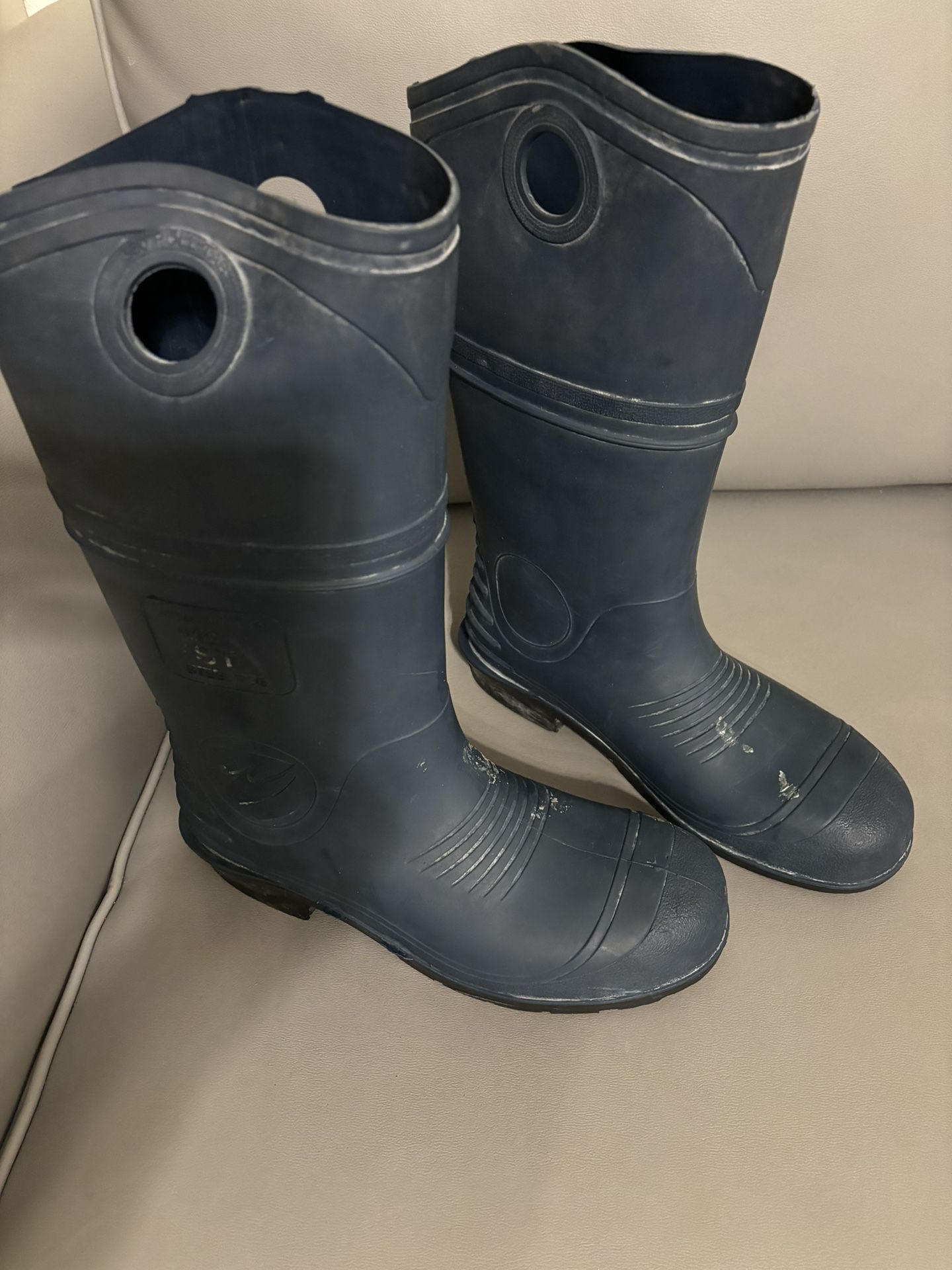 Steel Toy Work Robber Boots Size 9 For Men 11 For Woen