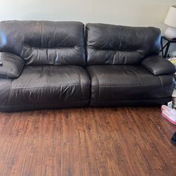 FREE Leather Recliner Couch 