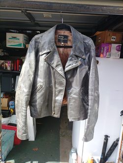 Motorcycle leather jacket and chaps