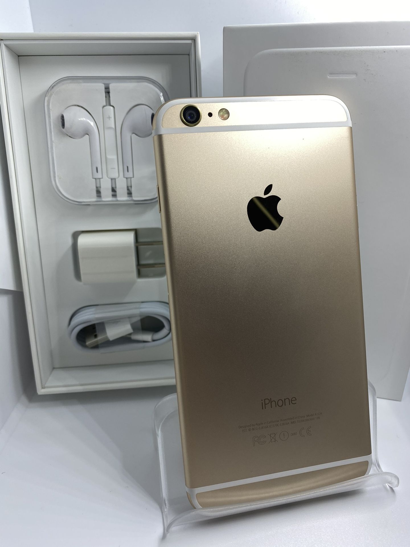 64gb Unlocked Gold iPhone 6 Plus With Accessories