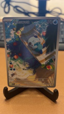 Oshawott 105/085 Pokemon Full Art Holo Card