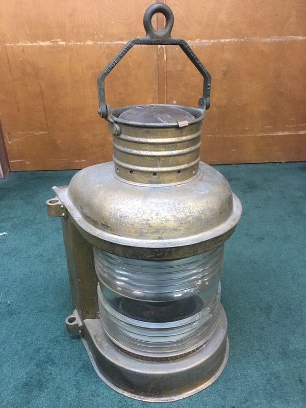 Large Vintage Ship Lantern