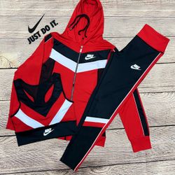 Nike 3 Piece Red Suit Female (Stretchable) (S/M) & (L/XL)