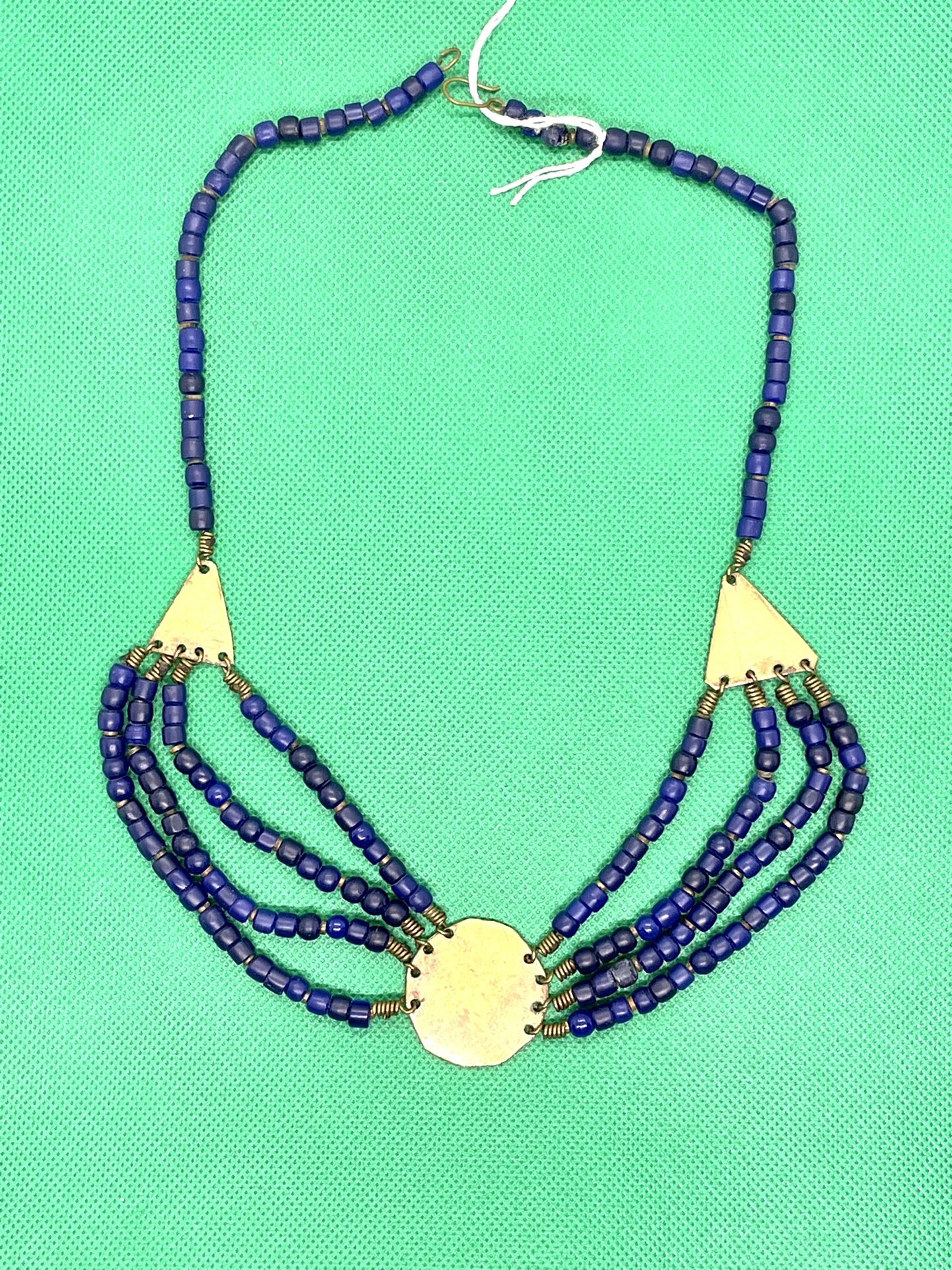 Vintage Tribal Blue Necklace