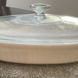 Corning Ware French White Baking Dish With Lid
