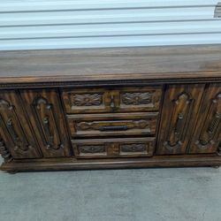Solid Wood Buffet Table 