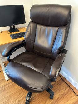 Brown Leather Office Chair