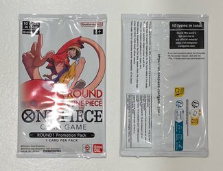 One Piece x Round1 Promo (1) Packs - 1 Card per Pack * Factory Sealed - English