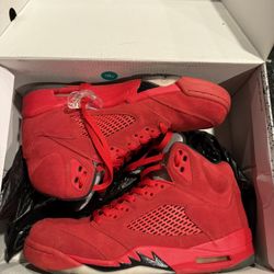 Jordan 5 Red Suede