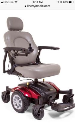 Compass Sport Power Chair GP605. Electric Wheel Chair Easy Radius Turning Mobility Chair Medical Equipment for Less