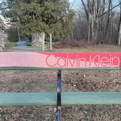 Calvin Klein scarf with fringe