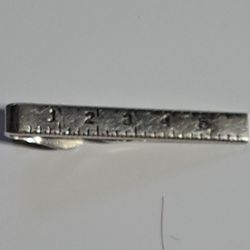 Swank rare vintage silver tie bar clip