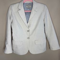 Lucky Brand Women's Cream Blazer Jacket Size 0