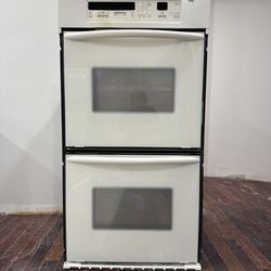 Built-in KitchenAid double electric wall oven, 27-inch model.