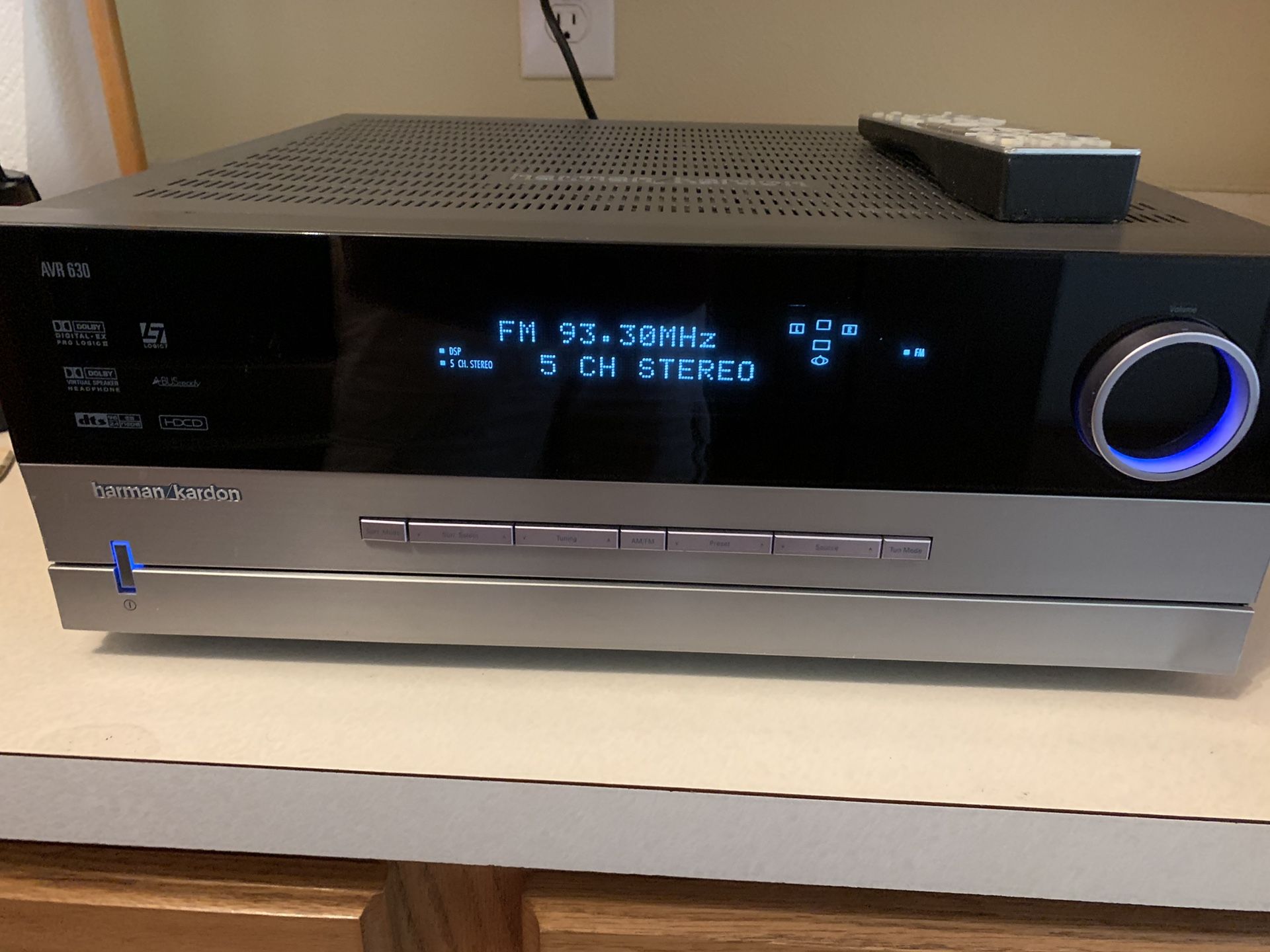 Harman Kardon AVR 630 A/V 7.1 Surround Receiver