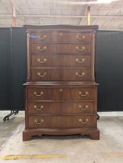 Lexington Seven-Drawer Wood Dresser with Brass Hardware