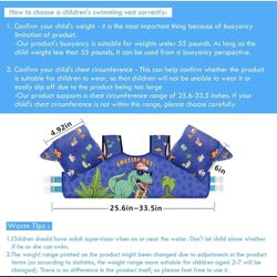 Kids Swim Vest – New! Fits children 30–50 lbs (14–23 kg). Perfect for pool, beach or lake days. $20 