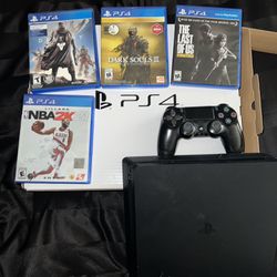 PS4 SLIM FOR SALE COMES WITH ALL CABLES AND CONTROLLER