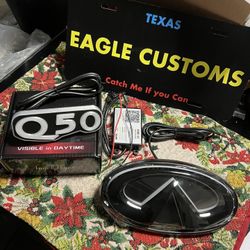 Q50 Rgb Emblem & Badge  infiniti 14-26 led glow ( 2014-2026)