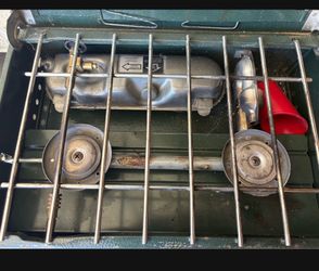 Rare duel fuel Coleman camp stove